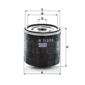 Фильтр масляный MANN-FILTER W 713/36